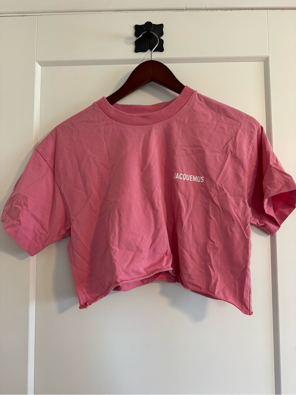 Jacquemus cropped tee size small